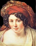 Anne-Louis Girodet-Trioson Head of Young Woman Wearing a Turban Germany oil painting artist